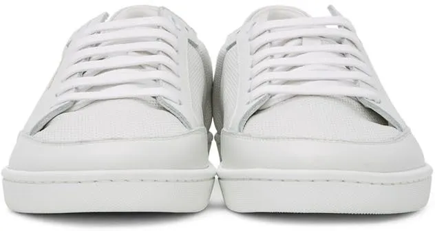 Saint Laurent White Court Classic SL10 Sneakers (6032231JZ10)