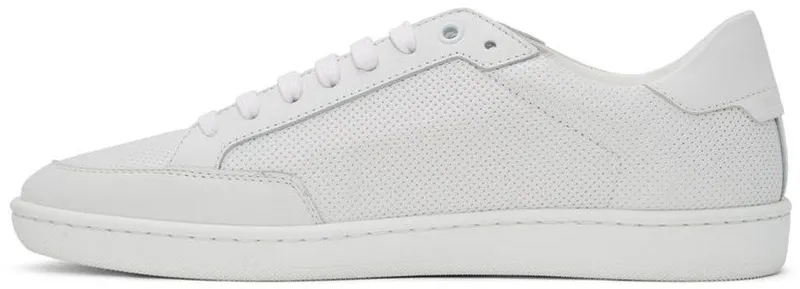 Saint Laurent White Court Classic SL10 Sneakers (6032231JZ10)