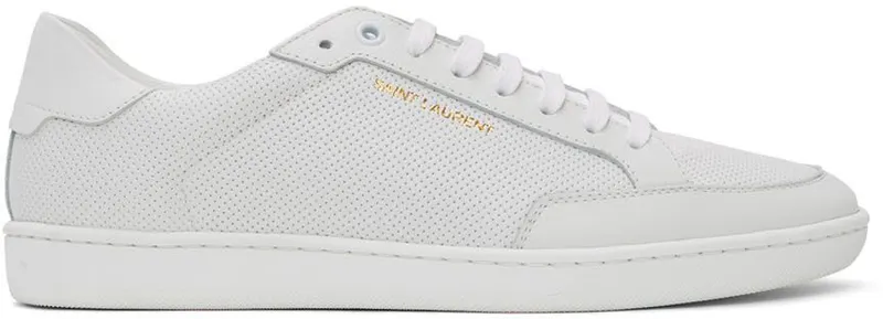 Saint Laurent White Court Classic SL10 Sneakers (6032231JZ10)