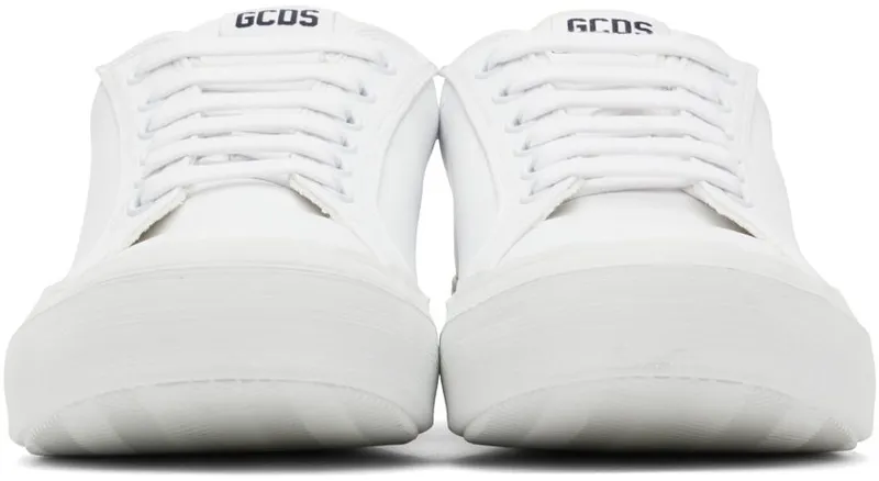 GCDS White Eco Bucket Sneakers (SS22M460020)