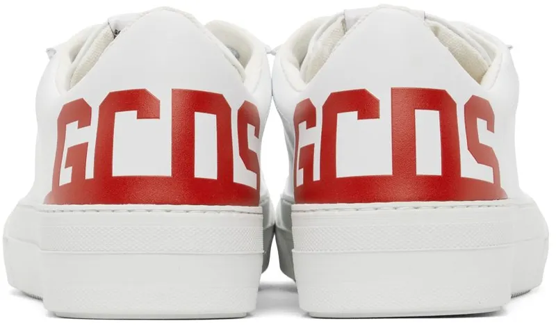 GCDS White Eco Bucket Sneakers (SS22M460020)