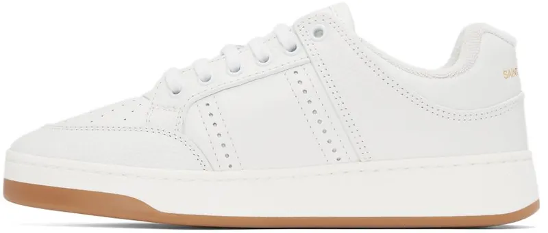 Saint Laurent White Leather Sneakers (690789AAAJH)