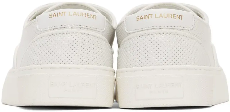 Saint Laurent White Venice Low-Top Sneakers (584766 1JZ80)