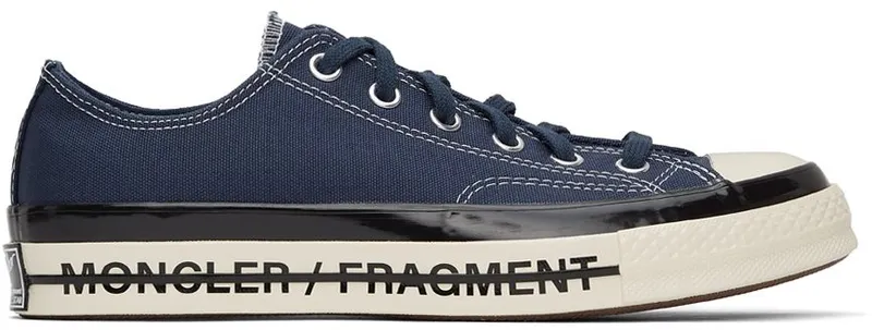 Moncler Genius 7 Moncler FRGMT Hiroshi Fujiwara Converse Navy Fraylor III Chuck 70 Sneakers (G20964M7060002SLQ)