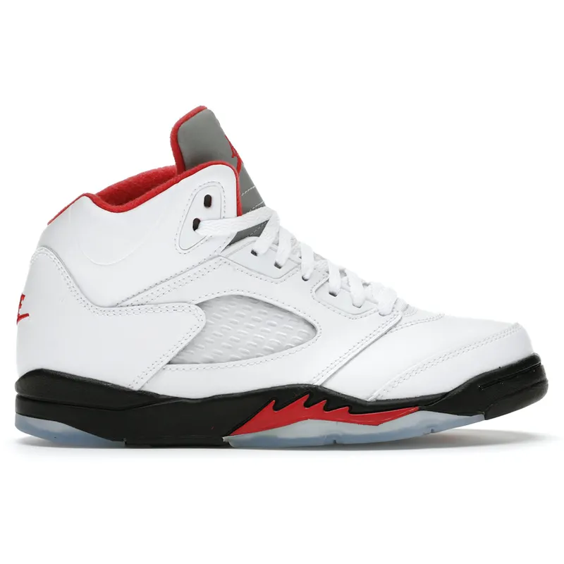 Jordan 5 Retro Fire Red Silver Tongue (2020) (PS) (440889-102)