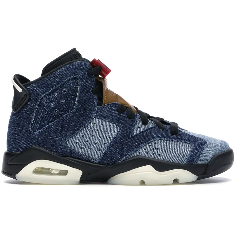 Jordan 6 Retro Washed Denim (GS) (CV5489-401)