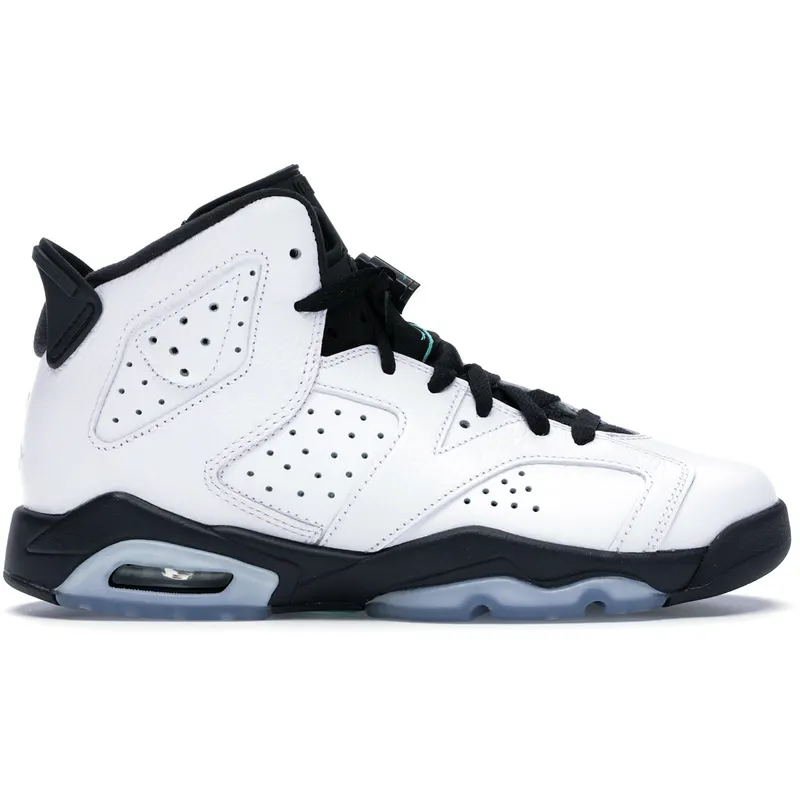 Jordan 6 Retro White Jade Black (GS) (384665-122)