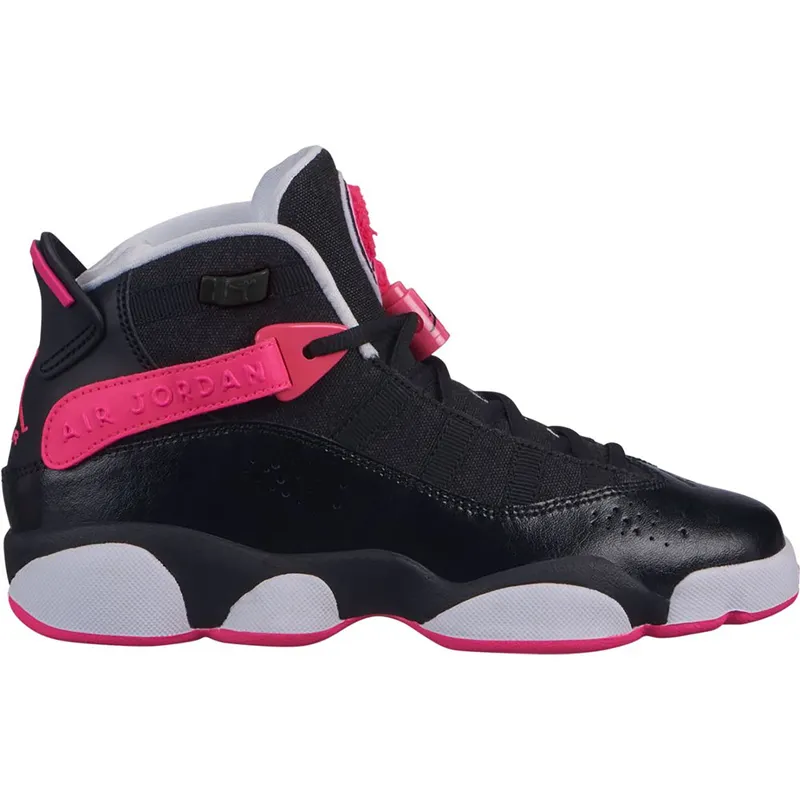 Jordan 6 Rings Black Hyper Pink White (GS) (323399-061)