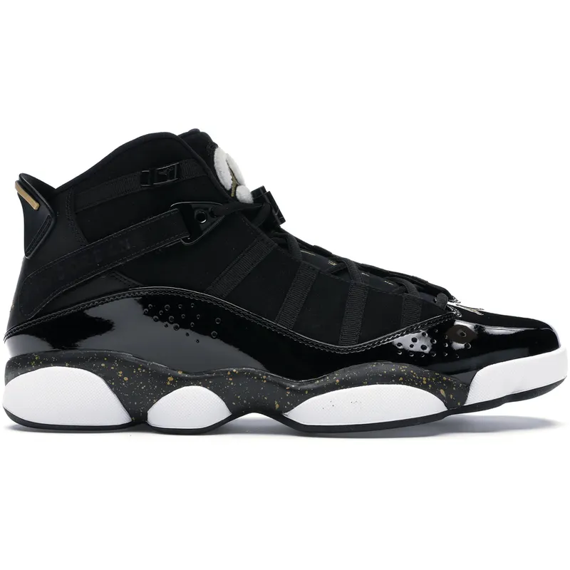 Jordan 6 Rings Black Metallic Gold White (322992-007)