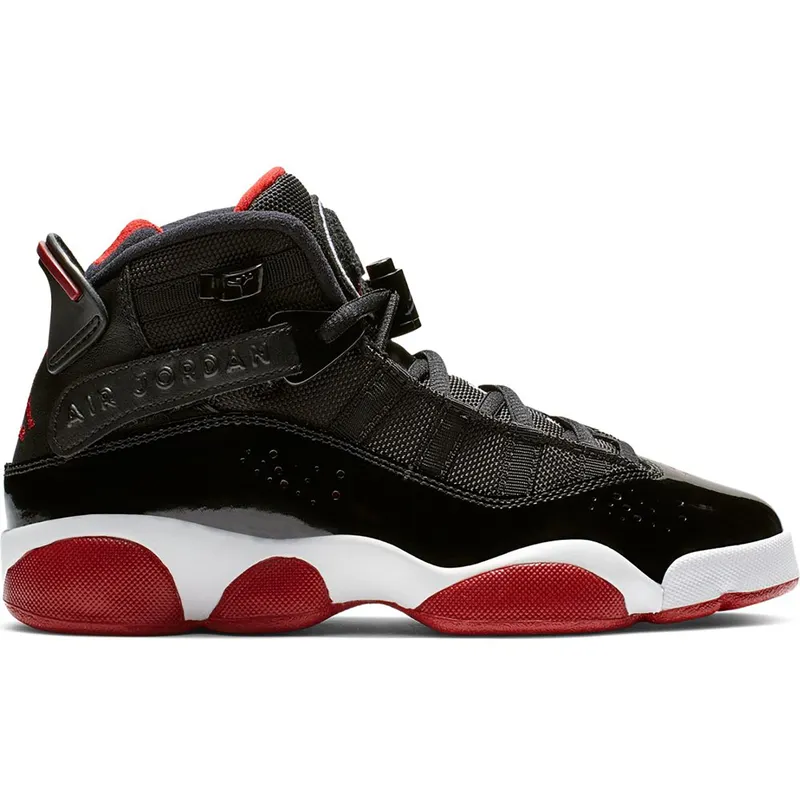 Jordan 6 Rings Black Varsity Red (GS) (323419-062)