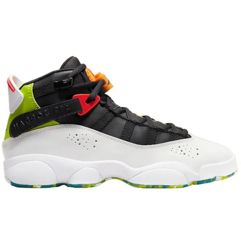 Jordan 6 Rings White Neon Green (GS) (323399-038)