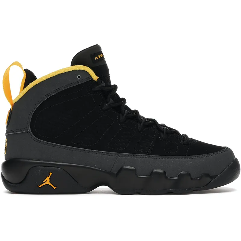 Jordan 9 Retro Dark Charcoal University Gold (GS) (302359-070)