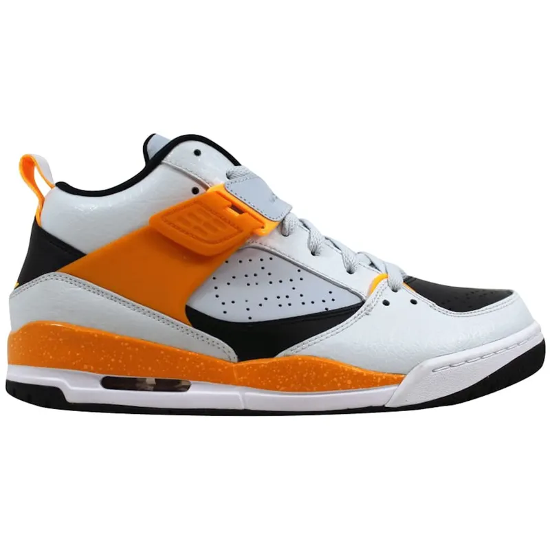 Jordan Flight 45 Pure Platinum Atomic Mango White Kumquat (644846-016)