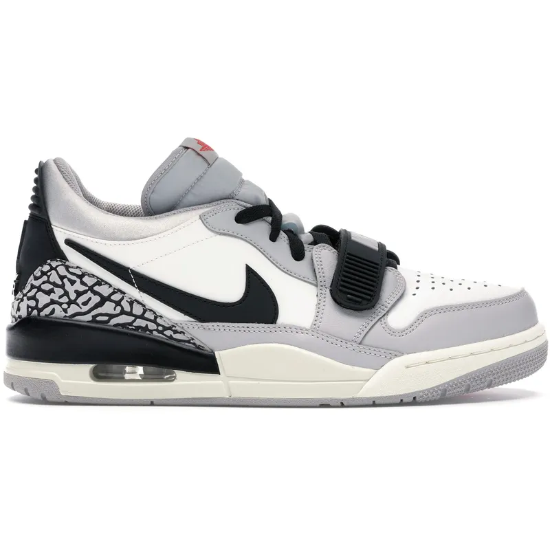 Jordan Legacy 312 Low Tech Grey Fire Red Black (CD7069-101)