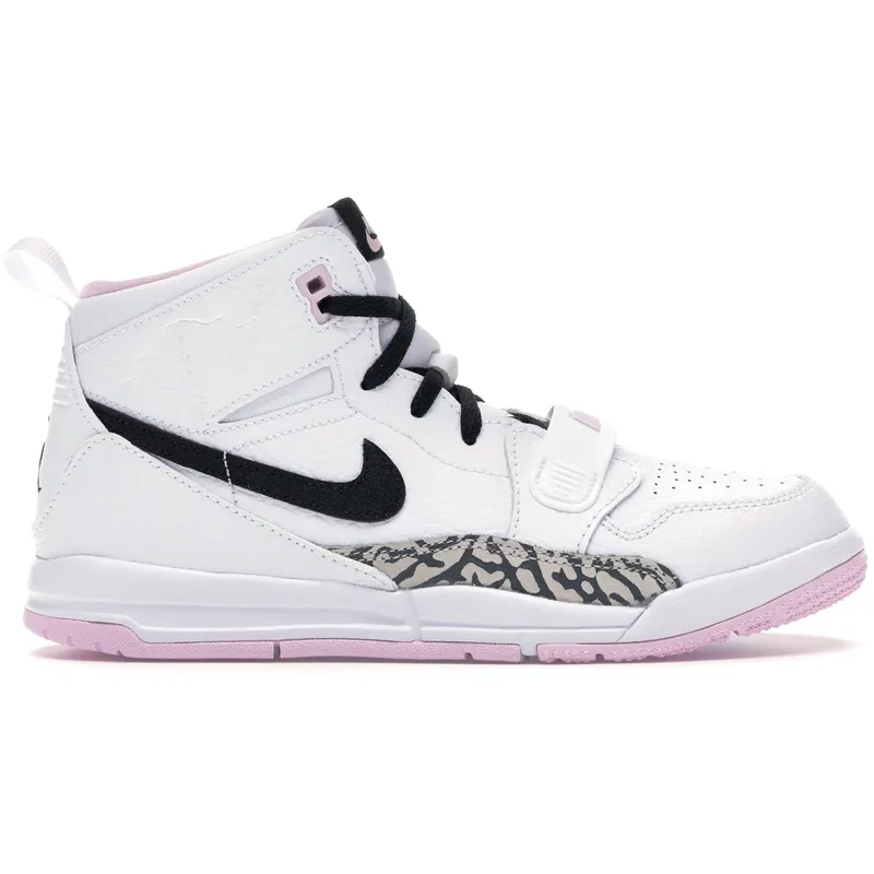 Jordan Legacy 312 White Black Pink Foam (PS) (AT4047-106)