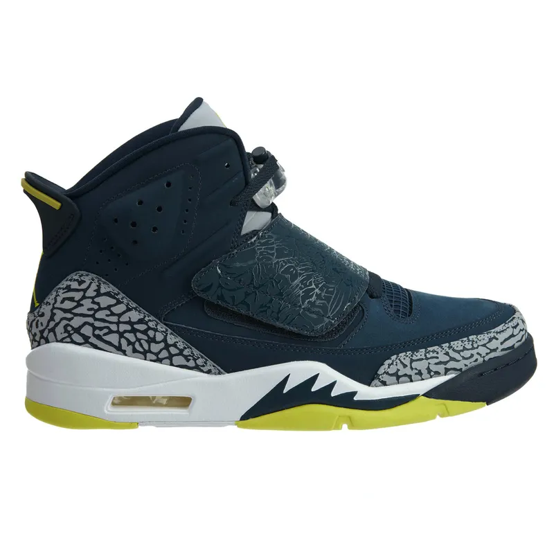 Jordan Son Of Armory Navy/Electrolime-White (512245-405)