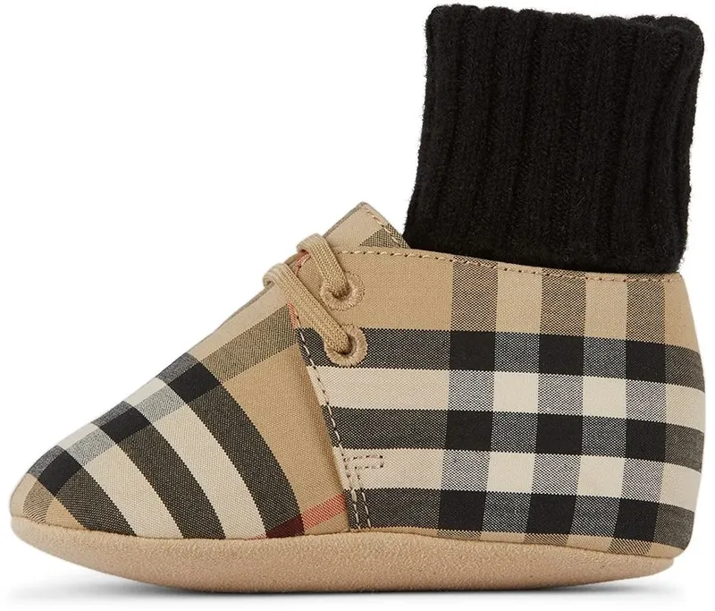 Burberry Baby Vintage Check Chalburyul Sock Detail Pre-Walkers (8041010)