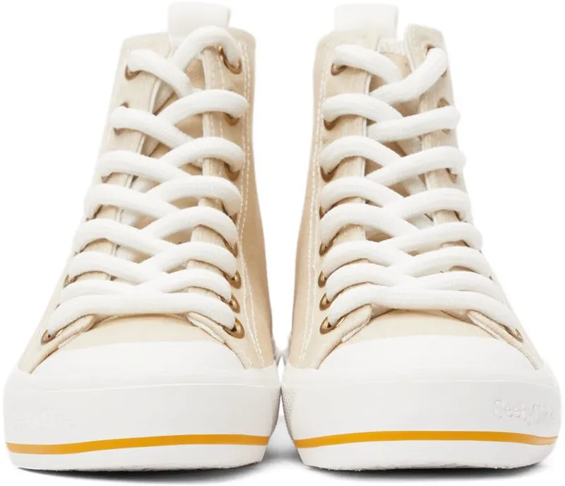 See by Chloé Beige Aryana Sneakers (SB37112A 14272)