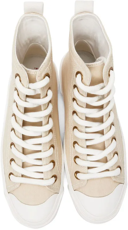 See by Chloé Beige Aryana Sneakers (SB37112A 14272)