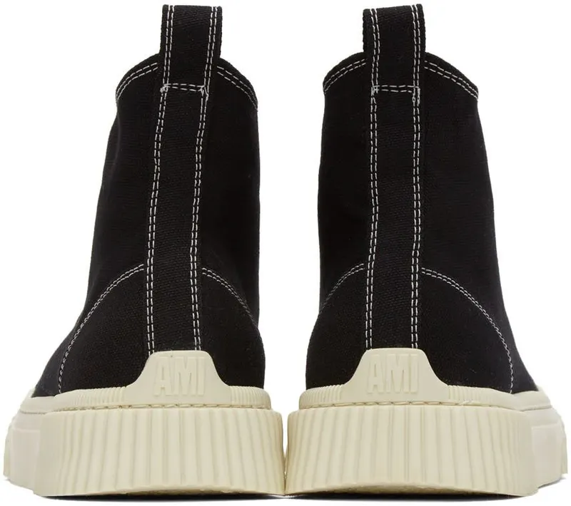 AMI Alexandre Mattiussi Black Ami de Cœur High Sneakers (A21S404.961)