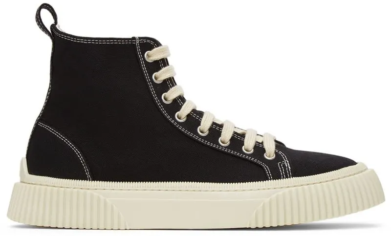 AMI Alexandre Mattiussi Black Ami de Cœur High Sneakers (A21S404.961)