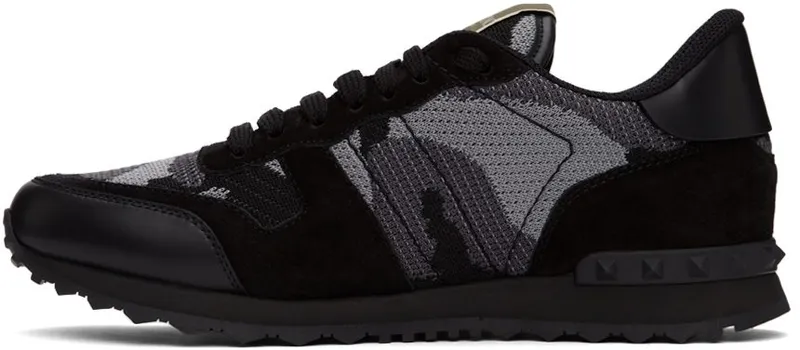 Valentino Garavani Khaki Camo Mesh Rockrunner Sneakers (XY2S0723QRK)