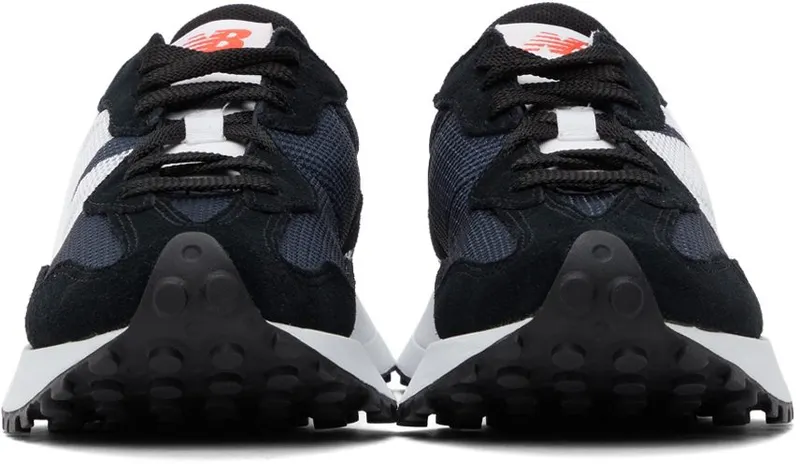 New Balance Black & Navy 327 Sneakers (MS327BC)