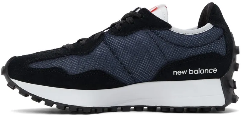 New Balance Black & Navy 327 Sneakers (MS327BC)