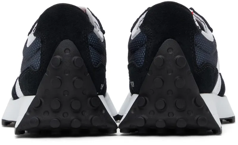 New Balance Black & Navy 327 Sneakers (MS327BC)