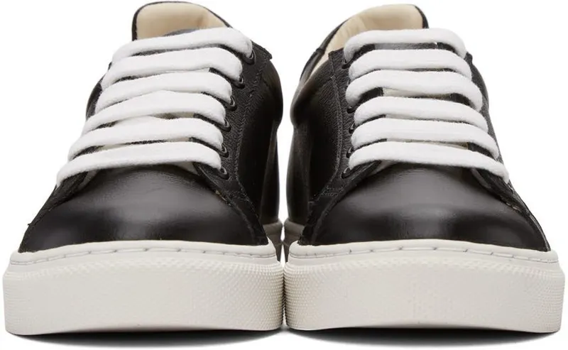 Sophia Webster Black & White Butterfly Low Sneakers (SSS22138)