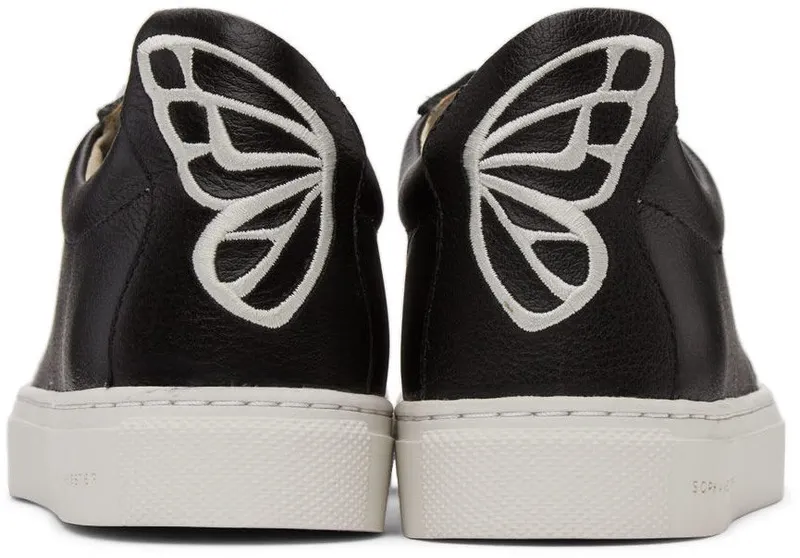 Sophia Webster Black & White Butterfly Low Sneakers (SSS22138)