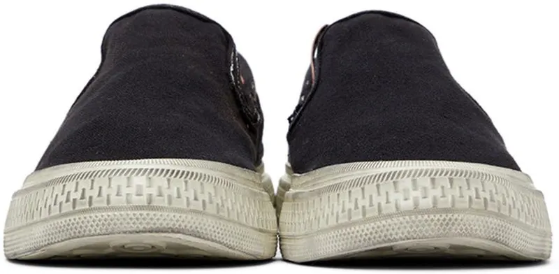Acne Studios Black Ballow Tumbled Slip-On Sneakers (BD0159-)