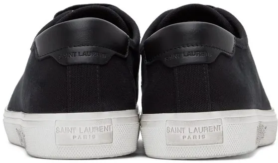 Saint Laurent Black Malibu Low Sneakers (606408GUZ20)