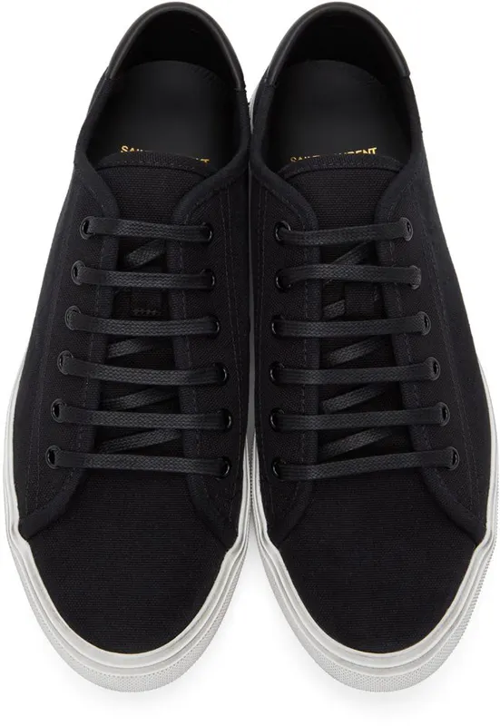 Saint Laurent Black Malibu Low Sneakers (606408GUZ20)