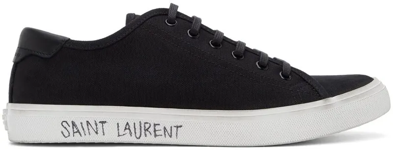 Saint Laurent Black Malibu Low Sneakers (606408GUZ20)