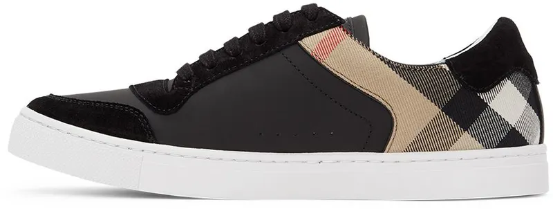 Burberry Black Check Reeth Sneakers (8024124)