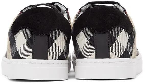 Burberry Black Check Reeth Sneakers (8024124)