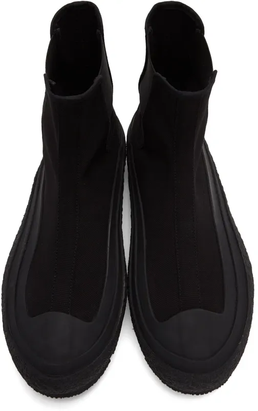 Jil Sander Black Chelsea Boot Sneakers (JI37521A_15605)