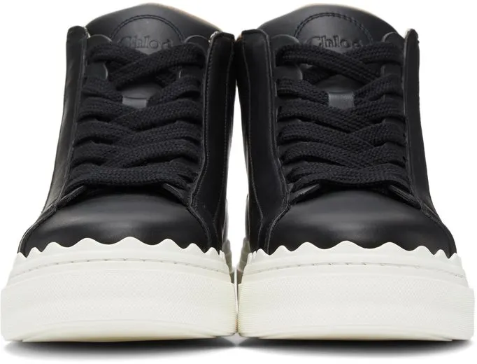 Chloé Black Lauren High-Top Sneakers (CHC21S41342)