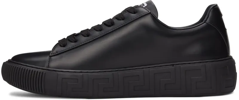 Versace Black Logo Greca Low-Top Sneakers (*DSU8404 DV51G)