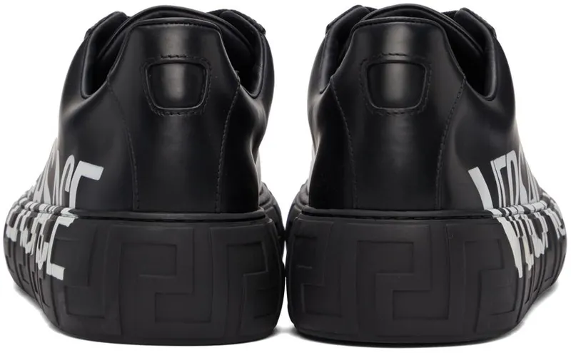 Versace Black Logo Greca Low-Top Sneakers (*DSU8404 DV51G)
