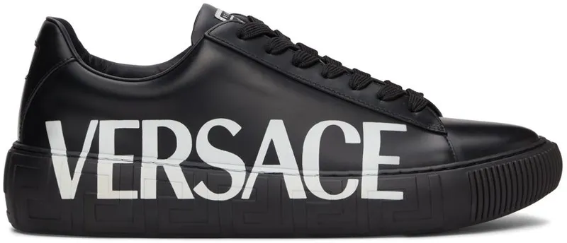Versace Black Logo Greca Low-Top Sneakers (*DSU8404 DV51G)