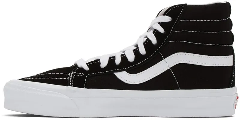 Vans Black OG Sk8-Hi LX Sneakers (VN0A4BVBOIU)