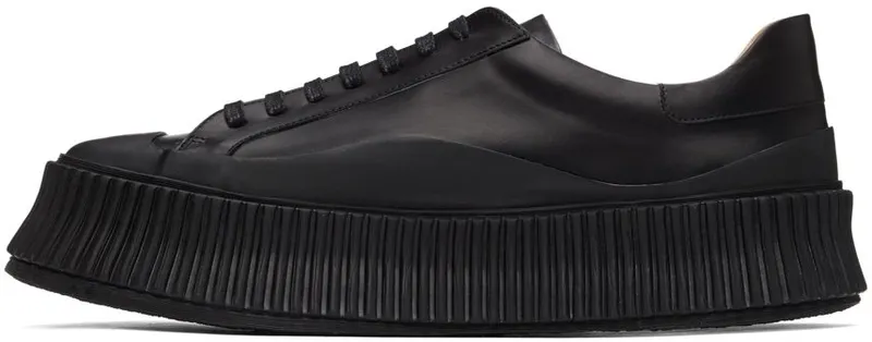 Jil Sander Black Platform Sneakers (JI32535A_14020)