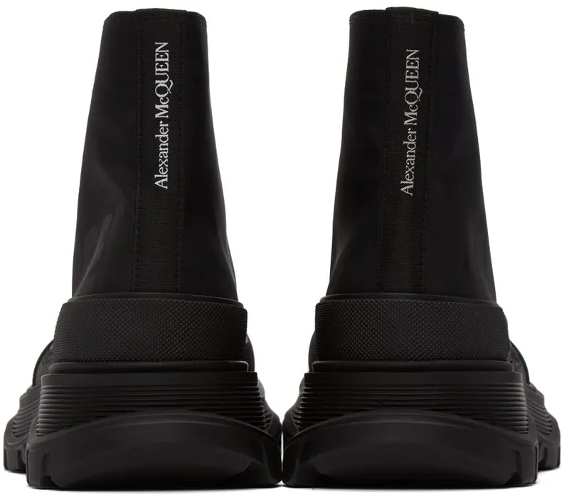 Alexander McQueen Black Tread Slick High Sneakers (682420W4RQ2)