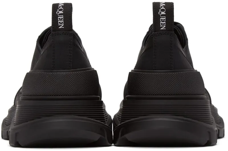 Alexander McQueen White & Black Tread Slick Graffiti Sneakers (682421W4RQ2)