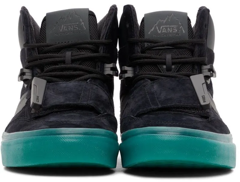 C2H4 Black Vans Edition Mountain Nightwalker Mid Sneakers (CV20-001)