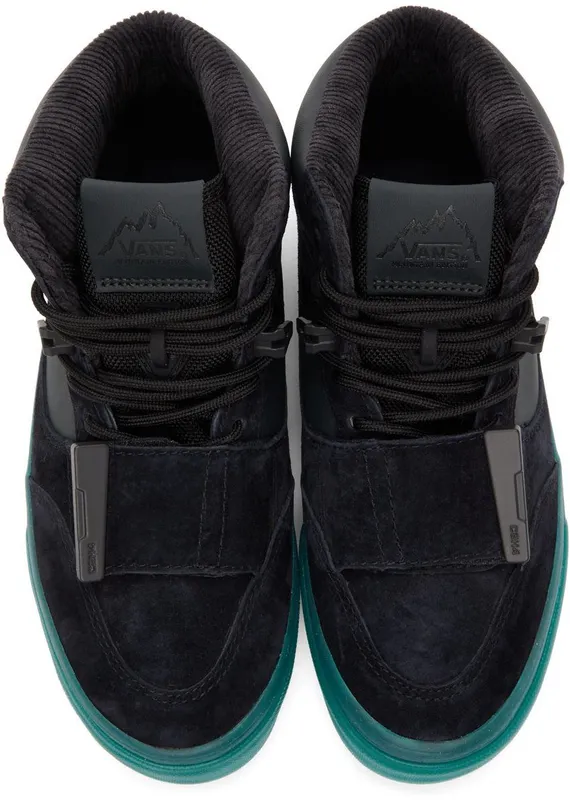 C2H4 Black Vans Edition Mountain Nightwalker Mid Sneakers (CV20-001)