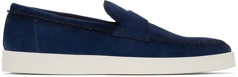 Santoni Blue Dowdy GEXU48 Shoes (MGAI18087PANBGEXU48)