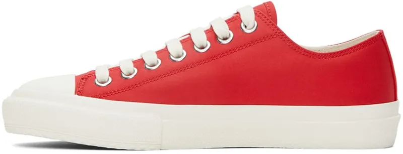 Burberry Gabardine Logo Print Low Sneakers (8045303)